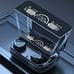 M10 EARBUDS WITH 3000MAH POWERBANK TWS 9D BLUETOOTH HEADSET